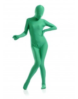 Dame Lycra Spandex All Inclusive Skinsuit Grøn
