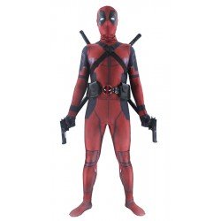 Deluxe Deadpool Kostume Voksne Second Skin Suit Marvel Superhelt Kostumer Bodysuit