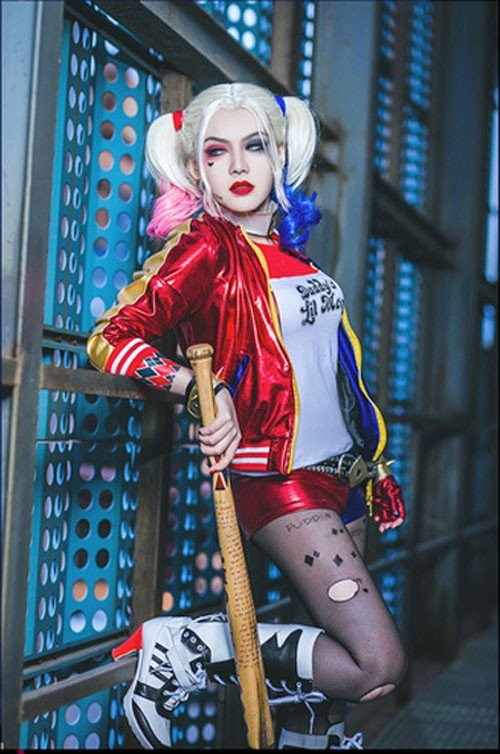 Print Harley Quinn Kostume Voksne