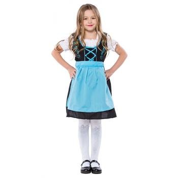 Broderet Tyroler Kostume Børn Oktoberfestkjole